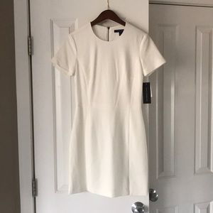 NWT French Connection White Dress, Pockets, Size 4